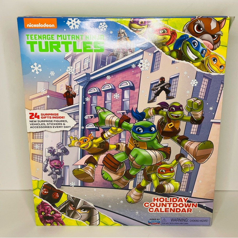 Teenage Mutant Ninja Turtles Holiday Countdown Advent Calendar Playmate Toys NEW